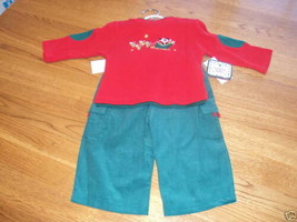 Sunshine Baby 2 piece Christmas 6 mos months 30.00 NWT ^^ - £10.38 GBP