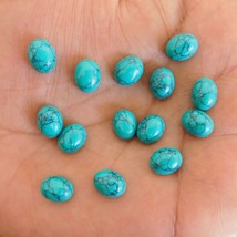 10x12mm turquoise oval cabochon loose gemstone wholesale 50 pcs - £19.48 GBP