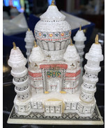 White Marble Taj Mahal Precious Mosaic Art Handmade Best Gifts For Girls - $67.58 CAD