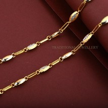 Unisex Italian Turkey chain 916% 22k Gold Chain Necklace Daily wear Jewelry 74 - £2,549.35 GBP+