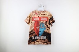 Streetwear Mens Medium Acid Wash The Monster Tour Eminem Rihanna Rap T-Shirt - £39.38 GBP