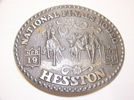 1989 National Finals Rodeo Belt Buckle 7th Edition Aniversary Series Hesston - £16.89 GBP