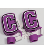 Lot of 2 Target Letter C Monogram Initial Straw Cover Topper Bullseye Pl... - $9.89