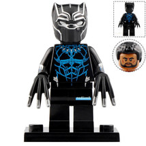 Black Panther (T&#39;Challa) Marvel Super Heroes Lego Compatible Minifigure Bricks - £2.34 GBP
