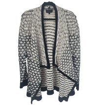 Romeo + Juliet Couture Cardigan Sweater M Womens Long Sleeve White Black... - £15.92 GBP