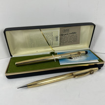 Vtg Cross Pen And Pencil 10k Gold Filled Gulf Oil Port Arthur Refinery 1... - $61.97
