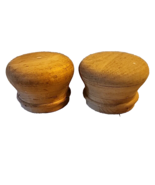 Two 3 1/4 Inch Wood Knobs Unfinished - £7.27 GBP