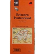 Michelin 427 Switzerland 1/400 000 Color Map w/ Enlarged Inset Zurich Ge... - $189.11 MXN