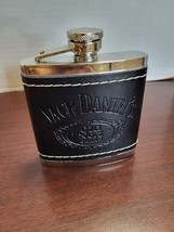 Jack Daniel Flask hip pocket leather &amp; Stainless Free Shipping - £12.61 GBP