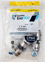 SharkBite EvoPEX 2-Pack 1-in x 3/4-in Push to Connect Reducing Coupling K060Z2 - £7.85 GBP