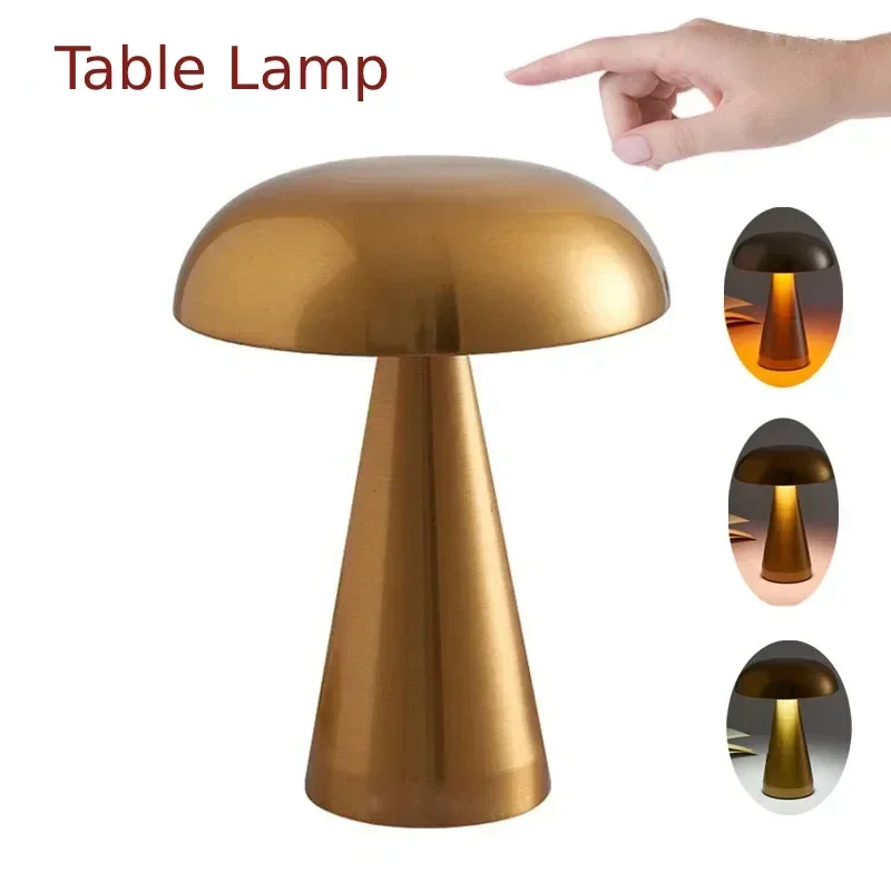 Newest Lamp LED Table Lamps Touch 3-color Dimming Rechargeable Restaurant - $36.69+