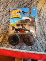 Hot Wheels Monster Trucks Lava Shark Car Truck 2022 Black With Flames Di... - $5.45