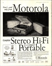 1959 Print Ad Motorola Stereo Hi-Fi 10x14 NOSTALGIC E3 - £19.24 GBP