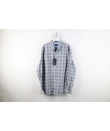 New Ben Sherman Mens Large Stretch Oxford Collared Button Down Shirt Plaid - $69.39 CAD