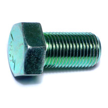 9/16&quot;-18 x 1&quot; Green Rinsed Zinc Grade 5 Hex Cap Screws (44 pcs.) - £27.24 GBP