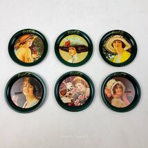 Set of 6 Coca-Cola 3.5&quot; Tin Coin Bank Trays  1988 Vintage Repro by Ohio ... - €15,17 EUR