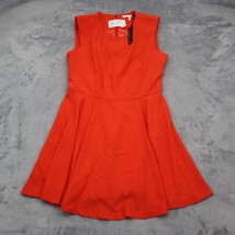 Sweet Rain Dress Womens M Red Sleeveless Round Neck Knee Length Fit Flare Zip - £23.41 GBP