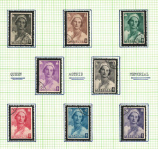 BELGIUM 1935 VF Semi-Postal Used Hinged on List Stamps Scott#B170-7 Queen Astrid - £7.02 GBP