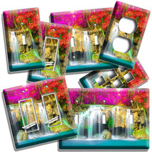 Colorful Japanese Lagoon Waterfall Light Switch Outlet Wall Plate Room Art Decor - £14.42 GBP+