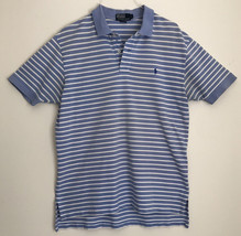 Polo By Ralph Lauren Mens Blue Striped Short Sleeves Cotton Polo Shirt S... - £17.58 GBP