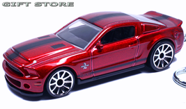 Nice!! Key Chain Dark Red & Black Ford Mustang Gt Shelby Custom Limited Edition - $38.98