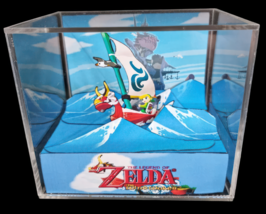 Zelda Wind Waker - 3D Cube Handmade Diorama - Video Games - Shadowbox - $69.19