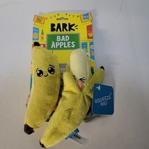 Bark Box Bad Apples Dog Toy Crazy Crinkle Squeaks Xs-S Dogs “NEW” - £6.86 GBP