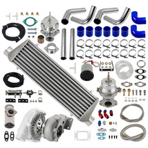 T3 T4 T04E Universal Turbo Stage III&amp;Wastegate&amp;Turbo Intercooler&amp;piping 9PC Kit - £395.45 GBP