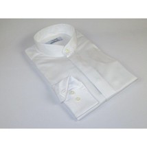 Mens CEREMONIA Pastor Shirt 100% Cotton Turkey Banded Collar #stn 13 hyk White image 5