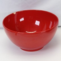 Waechtersbach  11&quot; Germany  Serving Bowl Cherry Red Earthenware /Chipped... - $12.73