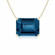 Authenticity Guarantee

ANGARA 9x7MM Emerald-Cut London Blue Topaz Pendant Ne... - £644.19 GBP