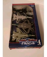 AIRCRAFT 4-Pack Grab-N-Go Racers Pull Back Powered Design Pilots Series ... - €12,62 EUR