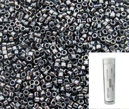 11/0 Miyuki DB0001 Gunmetal Delica Japanese Seed Beads, 5 Grams Tube, DB... - £2.17 GBP