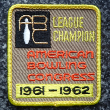 Vintage Bowling Patch - League Champion - American Bowling Congress 1961-1962 - £29.53 GBP