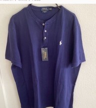 Polo Ralph Lauren Henley Shirt Mens Medium  S/S Featherweight Mesh Pony NWT - $65.00