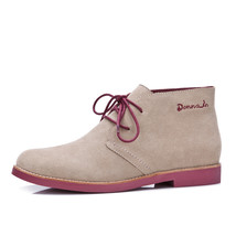 Ankle Boots for Women Autumn Boots Genuine Leather Shoes Flat Casual Suede Booti - £99.60 GBP