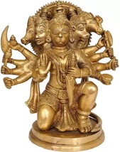 Asht Dhatu 5 Faced Hanuman ji,Panch Mukhi Bajrang Bali Idol ,Protect from Shani - £31.57 GBP