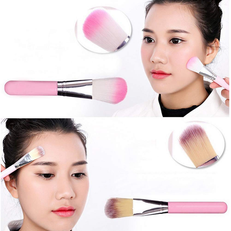 Pimoys Children Makeup Brushes, 7Pcs Makeup Brush Set Foundation Eyebrow Eyeline Item image 7