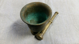 Antique Bronze Mortar and Pestle form 19-th Century - £98.91 GBP