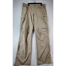 Columbia Convertible Pants/Shorts Women Size 38 Beige Pockets Belt Loops Pull On - £9.19 GBP