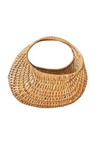 Wicker Farmers Basket Traditional Eco Friendly Magazine Linens Misc 16&quot;x16&quot;x10&quot; - £25.88 GBP