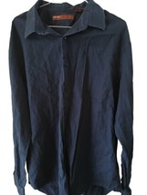 Perry Ellis Men&#39;s Navy Blue Long Sleeve Shirt - $10.70
