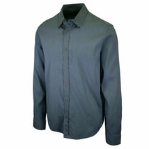 prAna Men&#39;s Dark Sky Blue Solid L/S Woven Shirt (S78) - £12.62 GBP