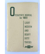 Vintage 1951 Chevrolet Operators Manual Light Medium and Heavy Duty Trucks - $13.72