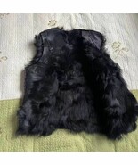 Toscana sheepskin Unisex Vest Genuine long haired wool and fur integrated - $38.80