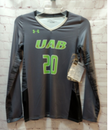 Under Armour girls L large UAB 20 volleyball heat gear stretch Long slee... - $15.58