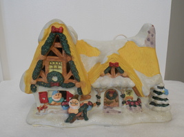 Disney Snow White Dwarves Christmas Lighted Cottage  - $45.00