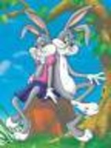 Warner Bros. &quot;HONEY BUNNY&quot; Bugs Bunny &amp; Girlfriend in Love Animation Giclee Gift - £196.13 GBP