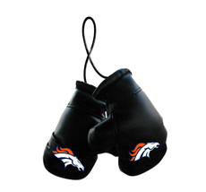 Denver Broncos NFL Mini Boxing Gloves Rearview Mirror Auto Car Truck - $9.46