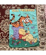 Disney FALL FRIENDS Winnie The Pooh Tigger Leaves Large Porch Flag  29&quot; ... - €13,02 EUR